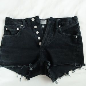 AGOLDE Parker Vintage Cut Off Short - Black